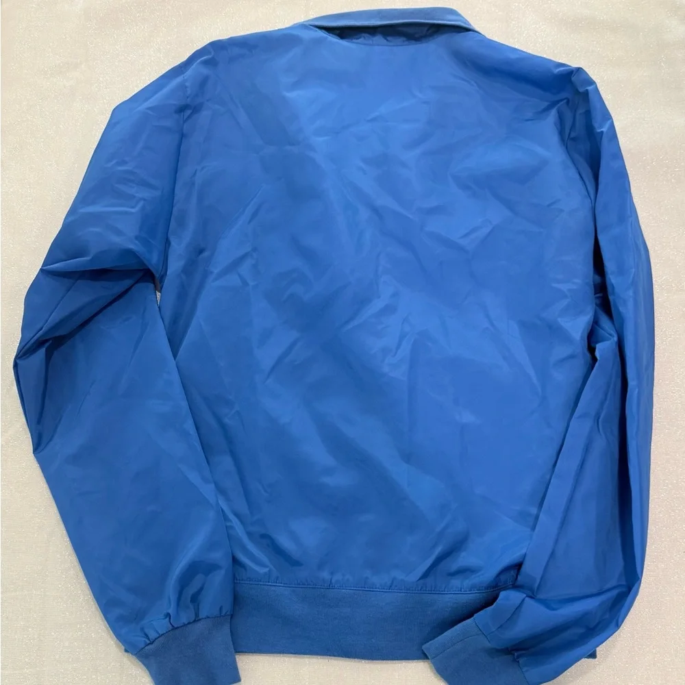 American Apparel Men's Windbreaker Jacket Blue Size‎ Medium Vintage RARE Zip up